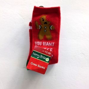 NWT Gingerbread Holiday Socks